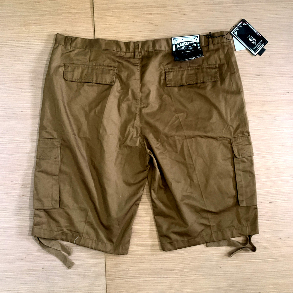 Jeanstation Superior Men's Size 50 Flat Front Cargo Shorts Big & Tall Brand New - Picture 2 of 16